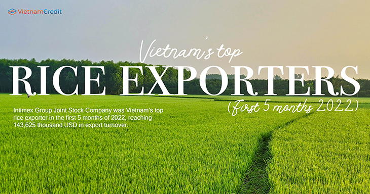 Vietnam’s top rice exporters (First 5 months 2022)